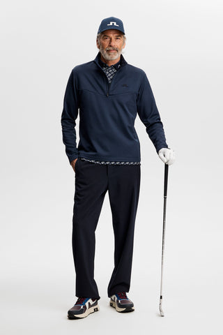 J.Lindeberg Maclean Quarter Zip Mid Layer Herre Marineblå