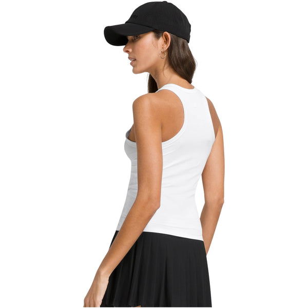Wilson Fieldhouse Tank Top i hvit, sett fra siden og bakfra