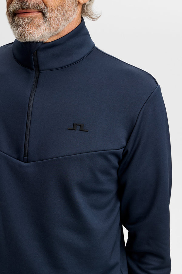 J.Lindeberg Maclean Quarter Zip Mid Layer Herre Marineblå