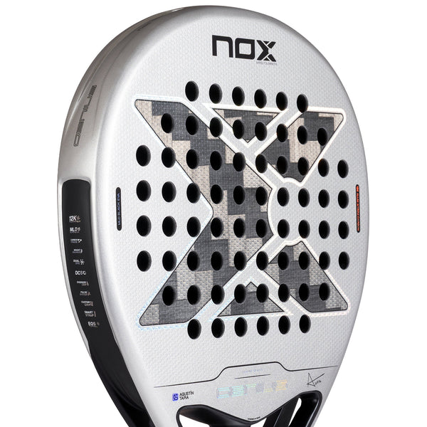 Nox Genius 12K Alum XTREM By Agustín Tapia 2027 nærbilde av slagflaten