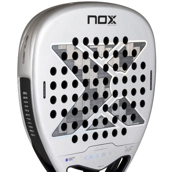 Nox Genius Attack 12K Alum XTREM By Agustín Tapia 2027 nærbilde av slagflaten