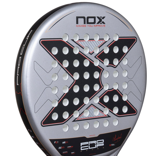 Nox ML10 Pro Cup Rough By Miguel Lamperti 2027 nærbilde av slagflaten