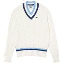 Lacoste Knitted Striped Genser - Mastersport.no